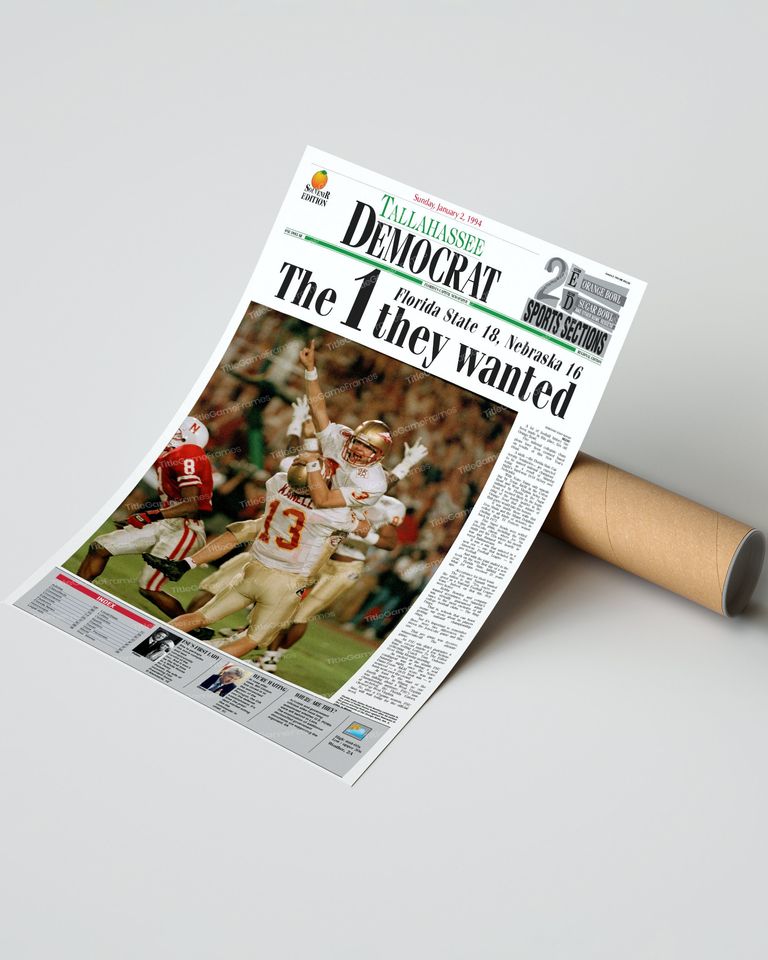 1993 Florida State Seminoles NCAA College Football National Champions