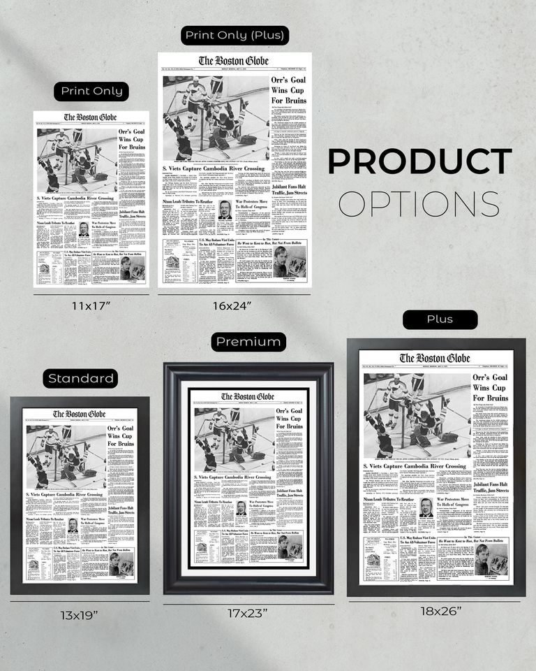 1970 Boston Bruins Stanley Cup Champion  (NO Framed) Poster