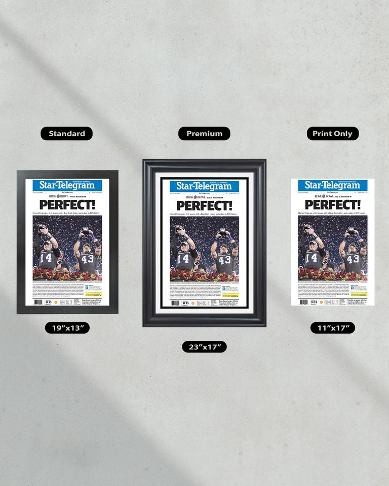 2011 Rose Bowl TCU Defeats Wisconsin 'PERFECT!' (NO FRAMED) Poster