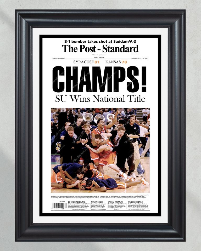 2003 Syracuse Orangemen NCAA College Basketball Champions