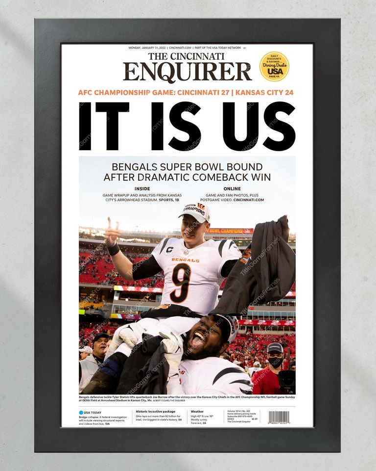 2022 Cincinnati Bengals It Is Us AFC Championship Game  (NO Framed) Poster