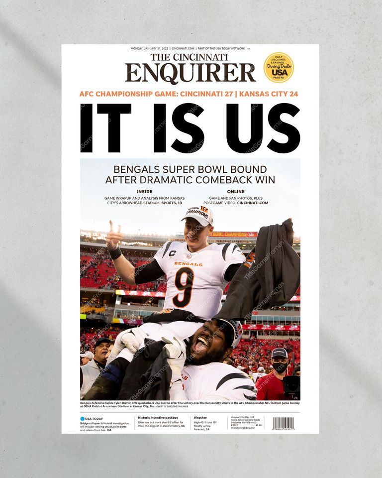 2022 Cincinnati Bengals It Is Us AFC Championship Game  (NO Framed) Poster