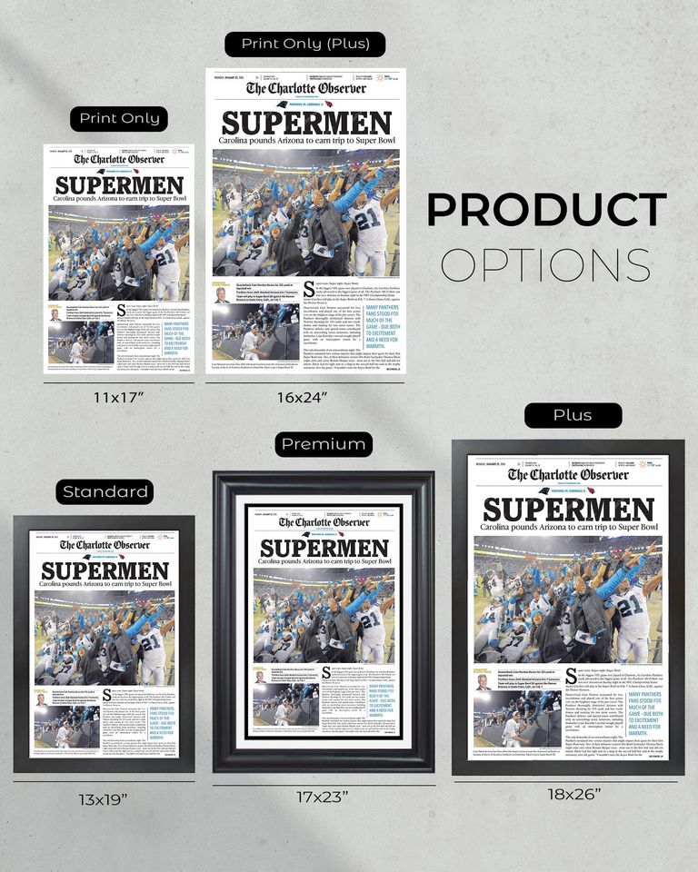 2016 Carolina Panthers 'SUPERMEN' NFC Championship - Super Bowl Journey