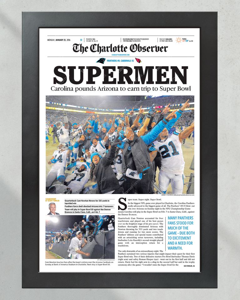 2016 Carolina Panthers 'SUPERMEN' NFC Championship - Super Bowl Journey