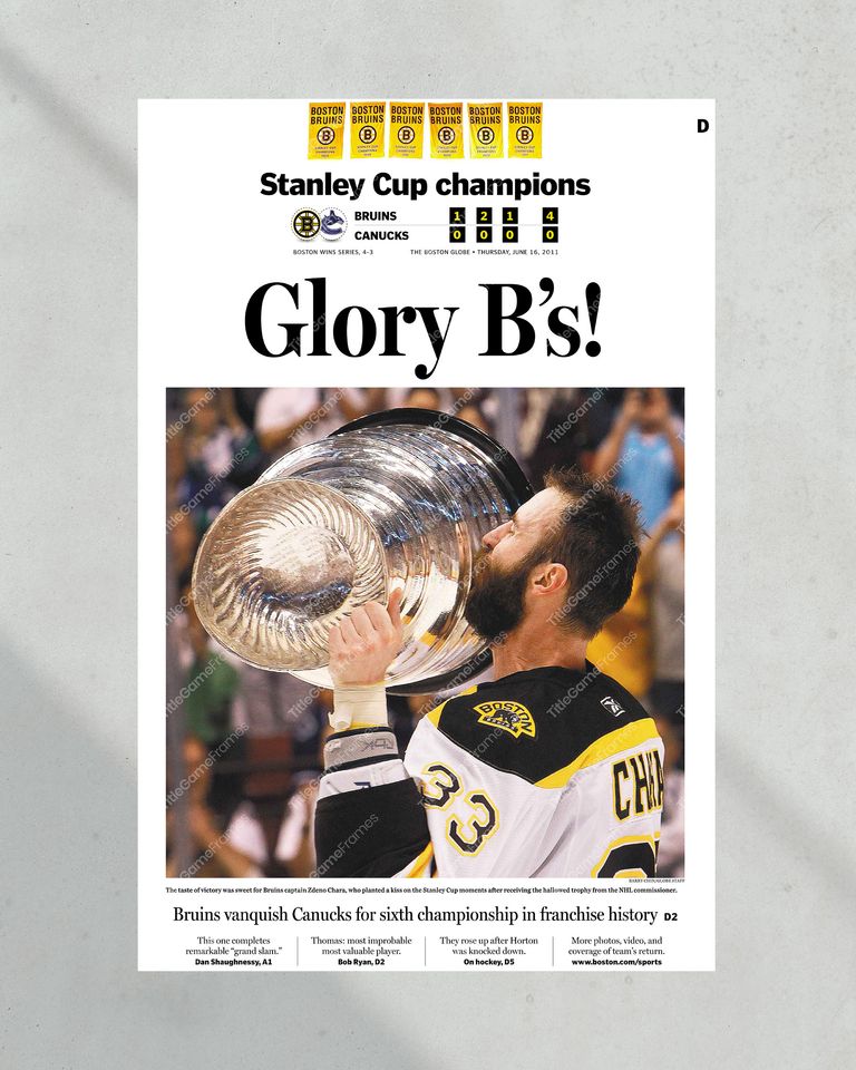 2011 Boston Bruins Stanley Cup Champions "Glory B's!"