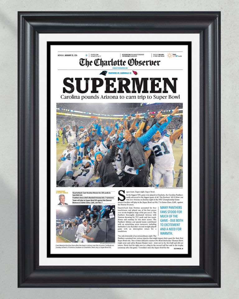 2016 Carolina Panthers 'SUPERMEN' NFC Championship - Super Bowl Journey