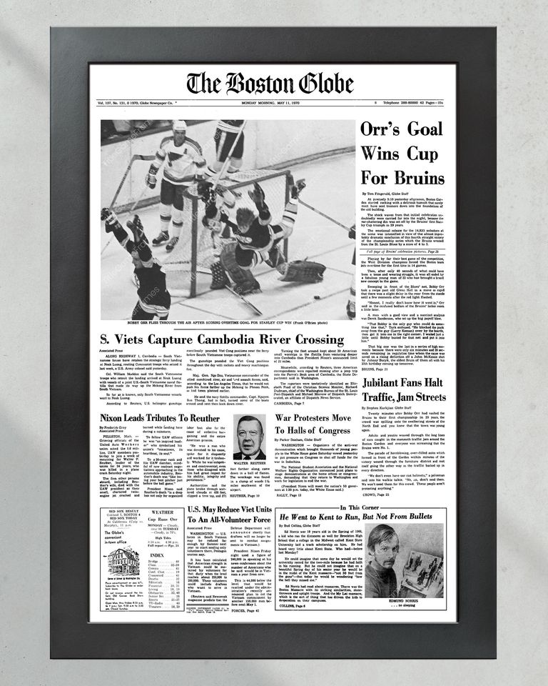 1970 Boston Bruins Stanley Cup Champion  (NO Framed) Poster