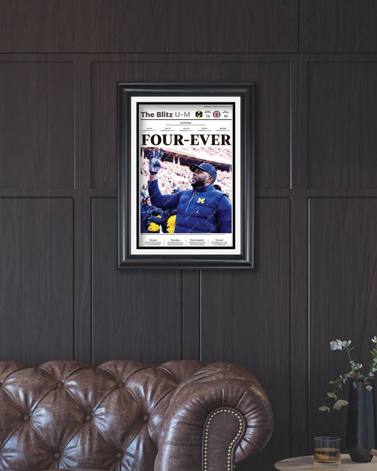 2024 Michigan Wolverines Upsets Ohio State FOUR-EVER Newspaper