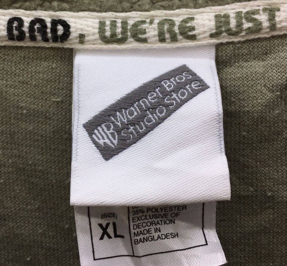 Rare!!! Looney Tunes Big Logo Spell Out Embroidery Sweatshirt Pullover