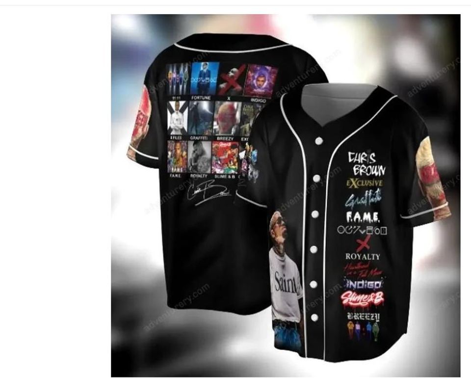 Chris Brown Breezy Bowl Baseball Jersey