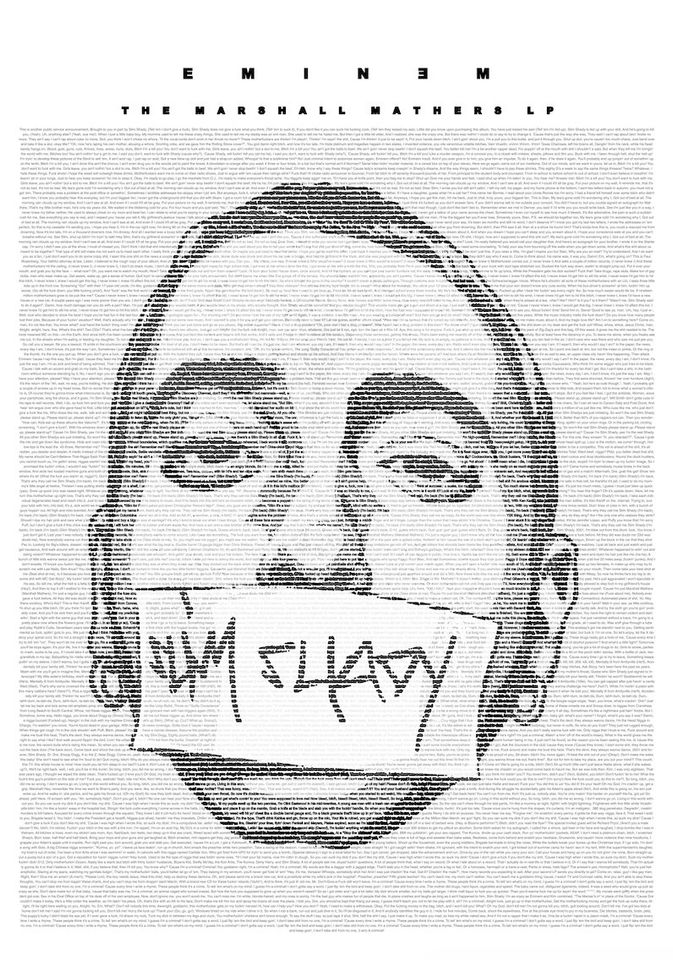 Eminem Marshall Mathers LP Poster