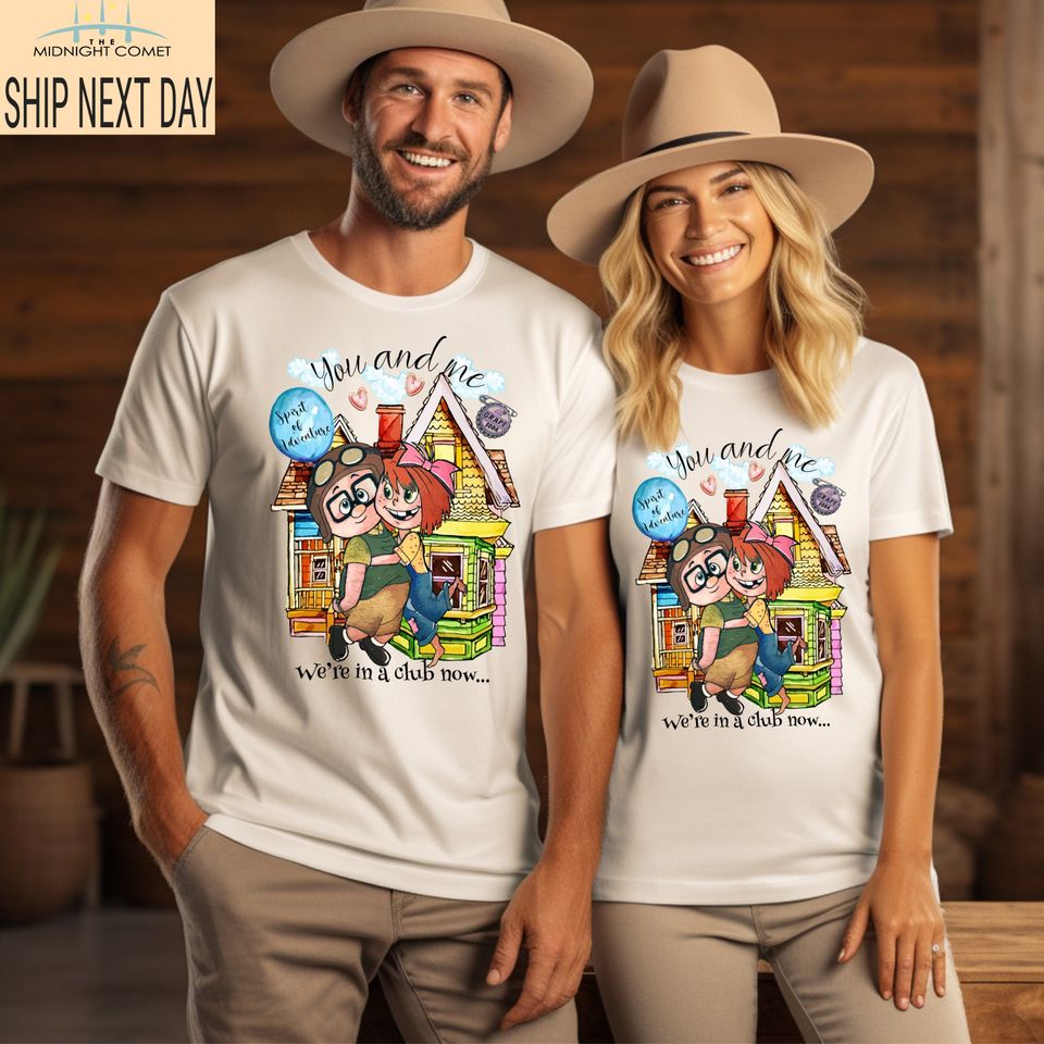 His Carl Her Ellie Shirts, Carl And Ellie Shirts, Up Couple Tshirt, Disney Couple Gift Shirt, Disney Honeymoon Tee, His and Hers, Mr and Mrs