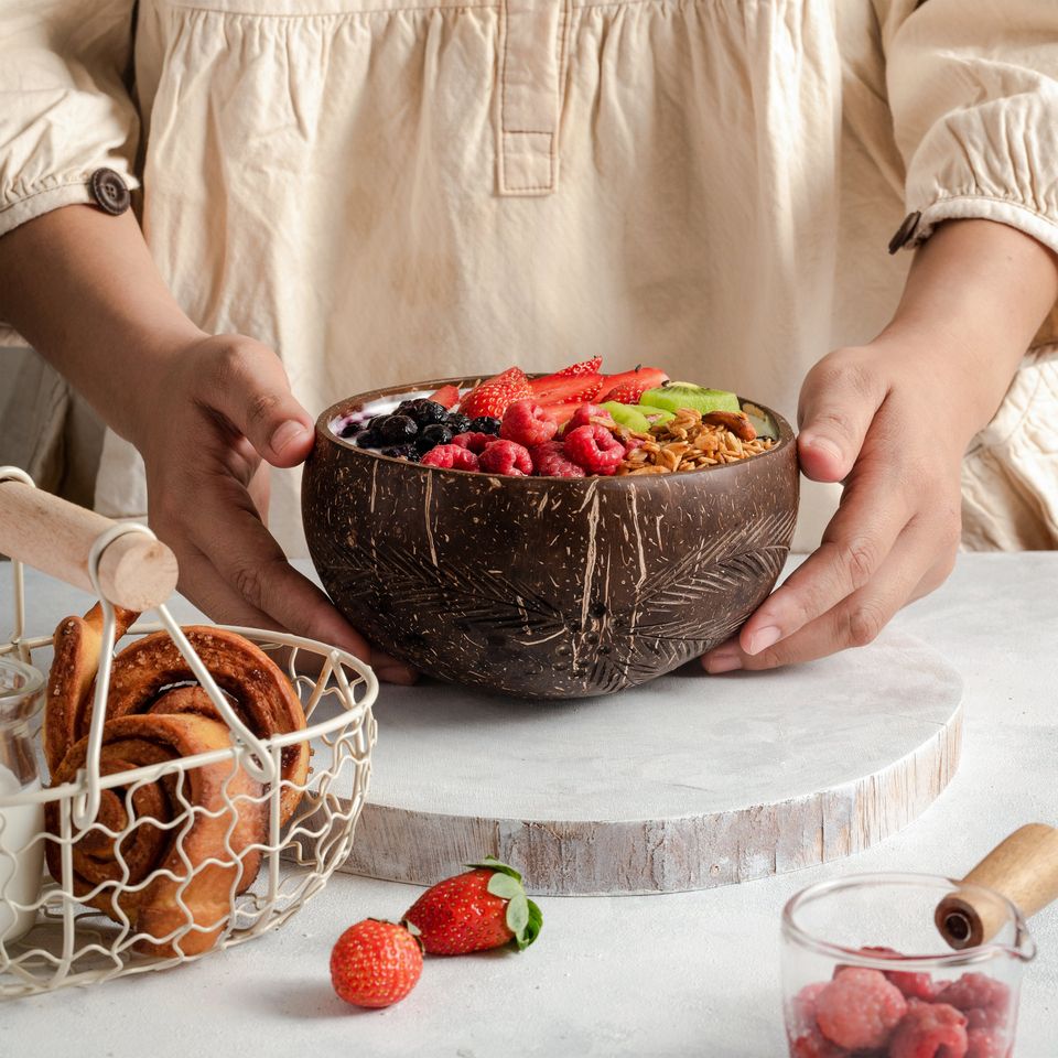Natural Coconut Bowls & Spoons