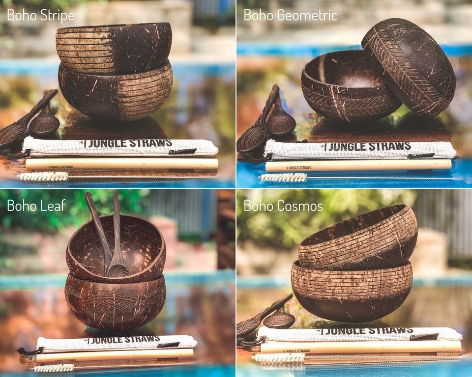 Natural Coconut Bowls & Spoons