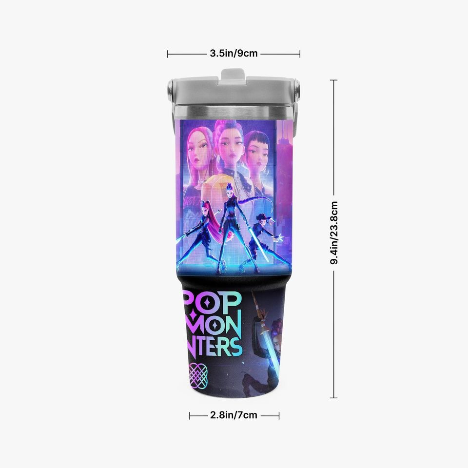 K-Pop Demon Hunters - 30 oz Flip Straw Tumbler