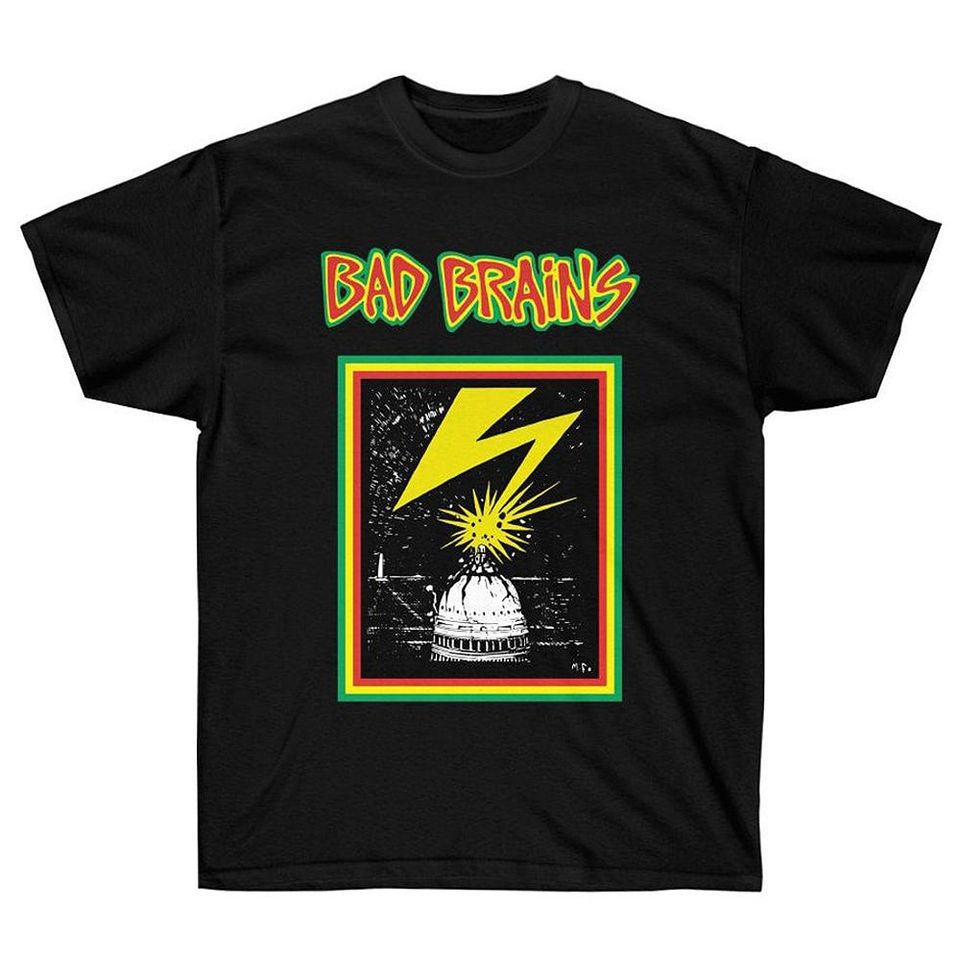 Bad Brains Capitol Logo BLACK T-Shirt