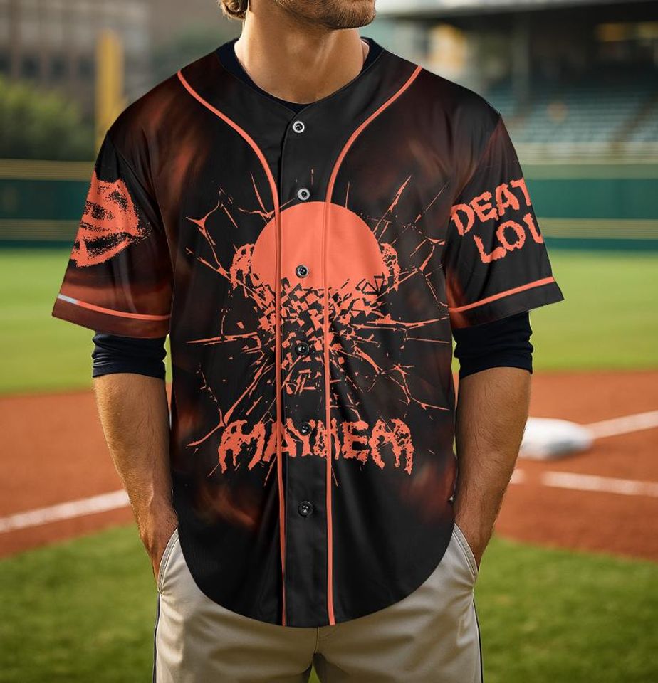 Shattered Mirror MAYHEM Ld ga Baseball Jersey