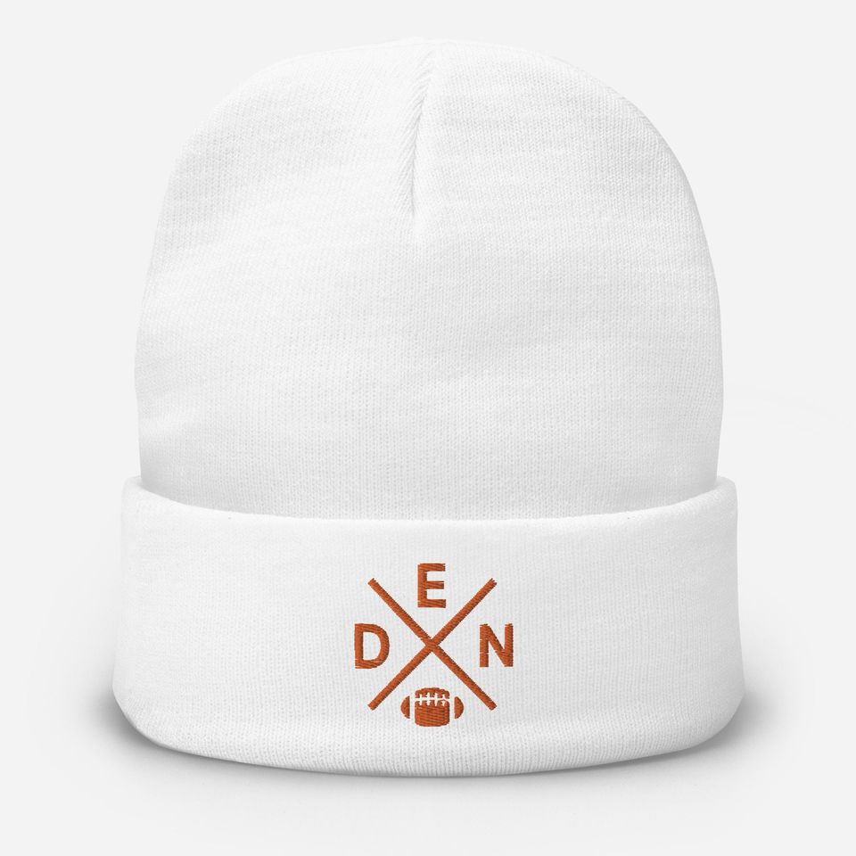 Denver Football Retro DEN Cross Winter Beanie Cap Hat