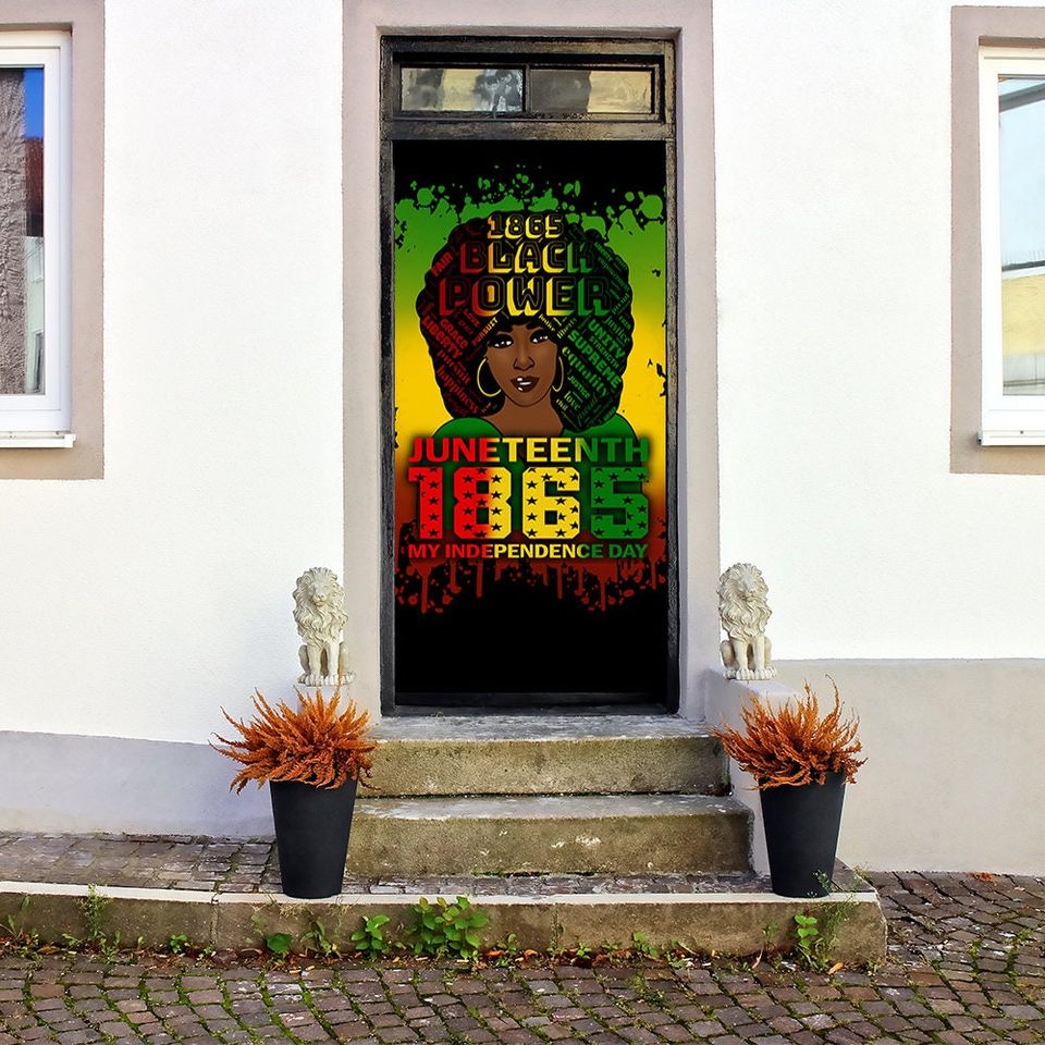 Juneteenth Door Cover - Juneteenth Decorations - African American Decor - Freedom Day - 1865 Juneteenth Decor