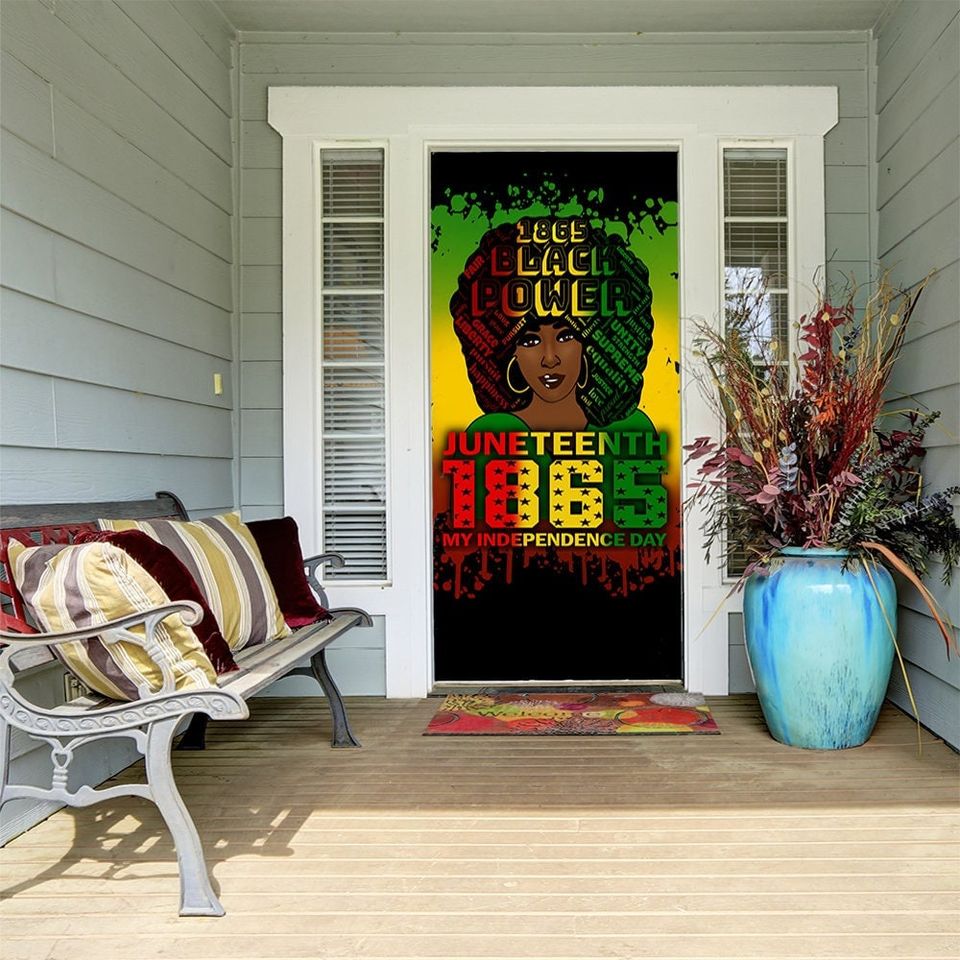 Juneteenth Door Cover - Juneteenth Decorations - African American Decor - Freedom Day - 1865 Juneteenth Decor
