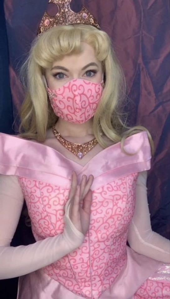 Sleeping Beauty Aurora Park Inspired Face Mask