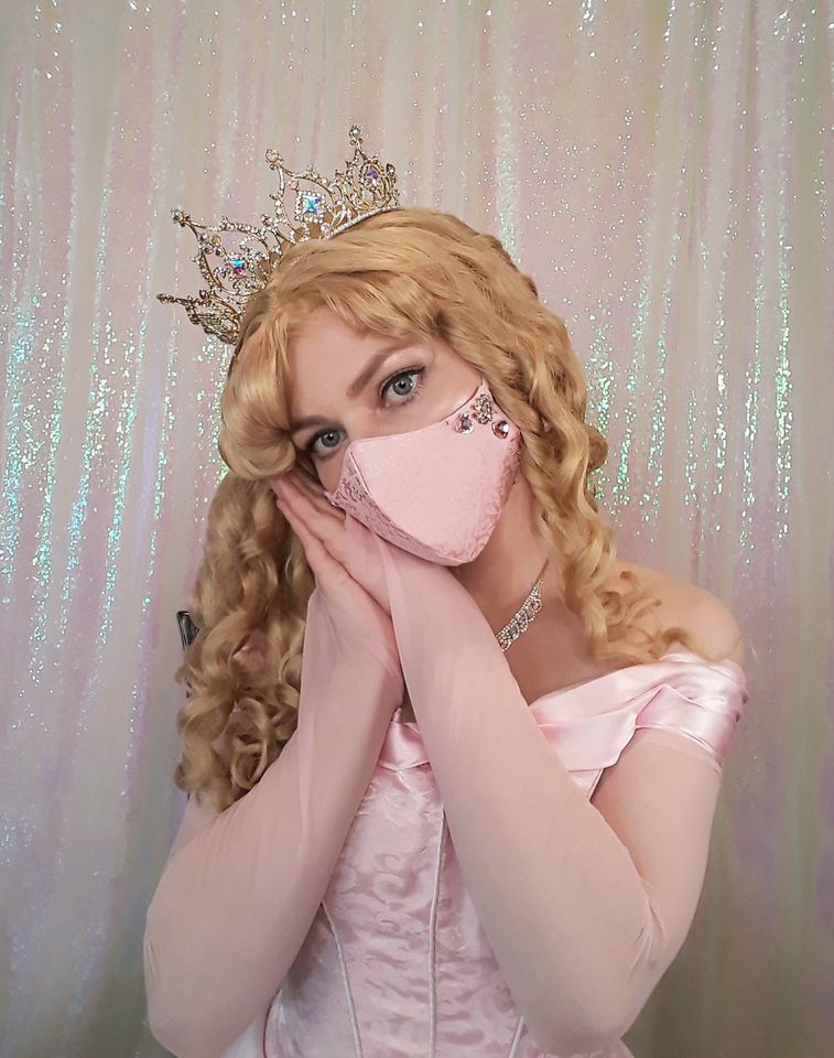 Sleeping Beauty Aurora Park Inspired Face Mask