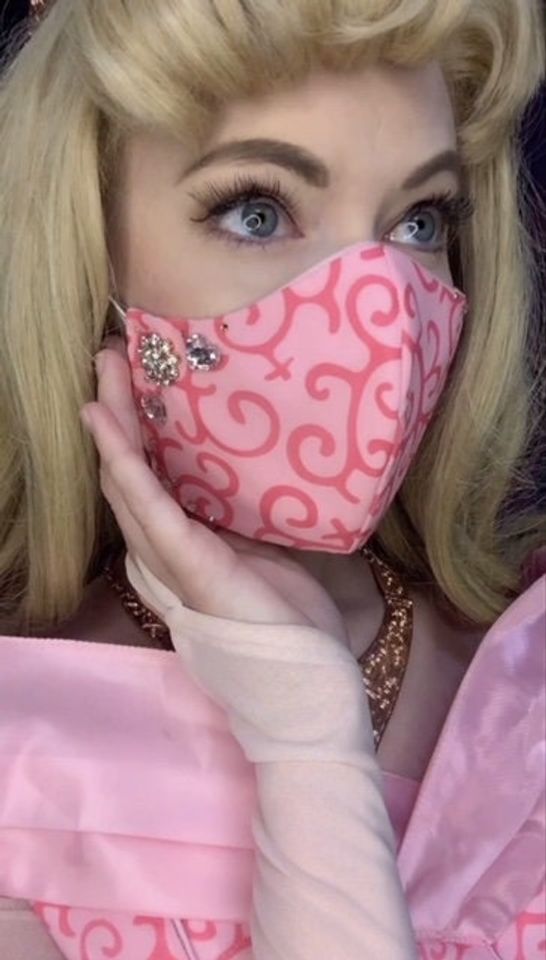 Sleeping Beauty Aurora Park Inspired Face Mask