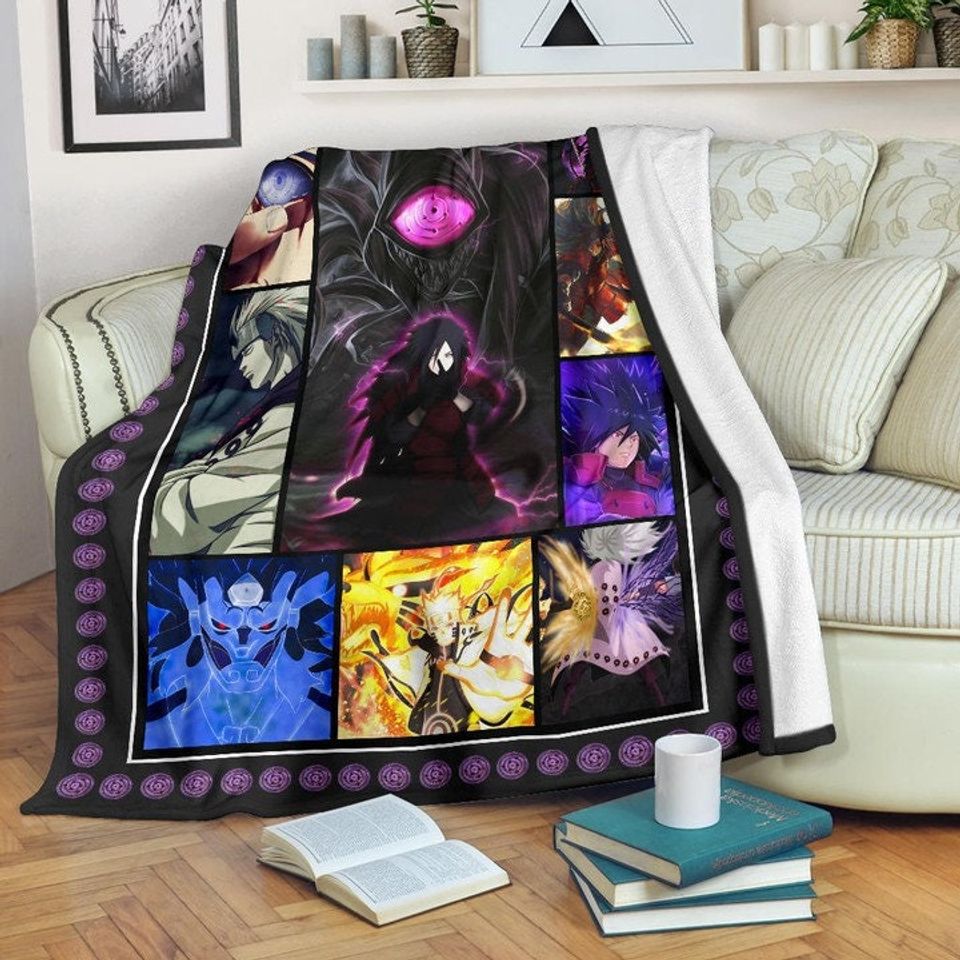 Madara Uchiha NARUT0 Sherpa Fleece Blanket