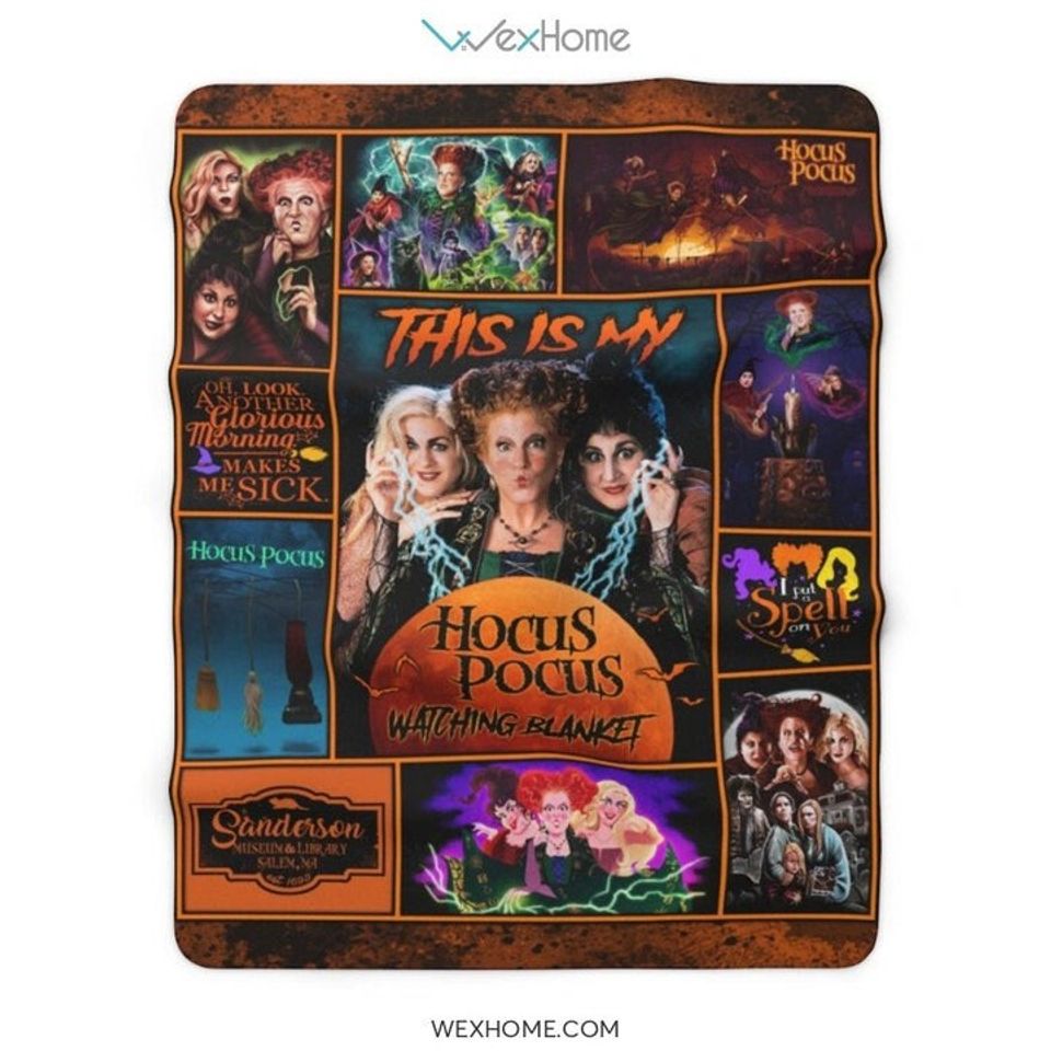 This Is My Hocus Pocus Watching Sherpa Fleece Blanket