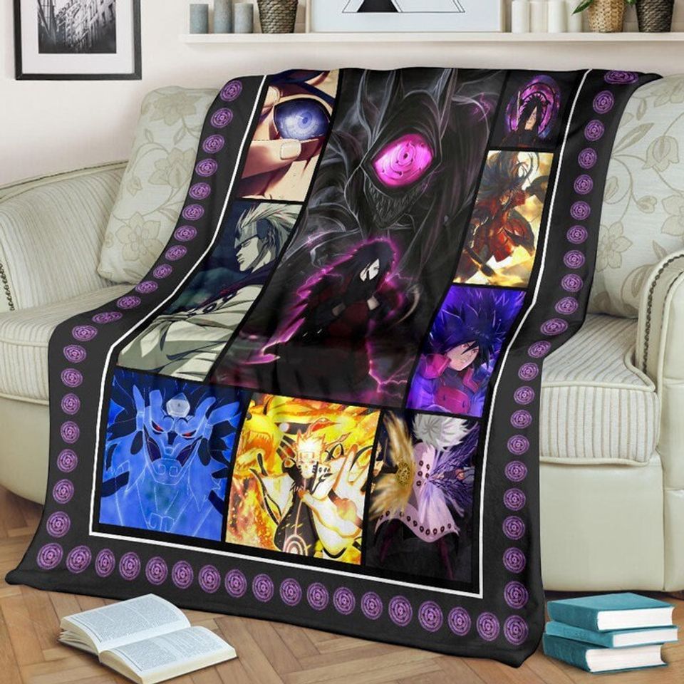 Madara Uchiha NARUT0 Sherpa Fleece Blanket