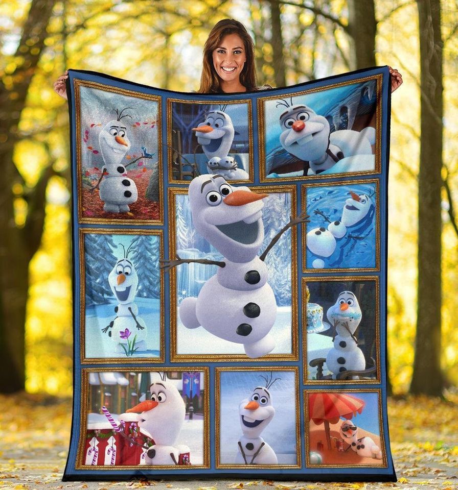 Olaf Sherpa Fleece Blanket
