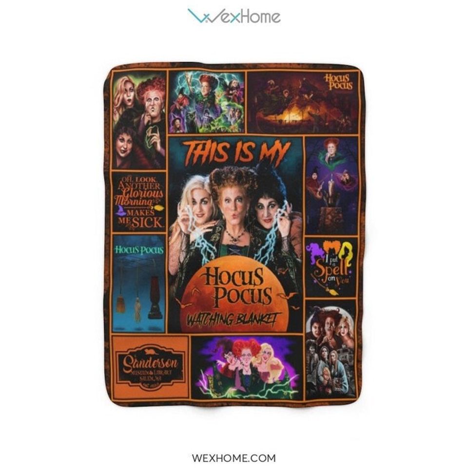 This Is My Hocus Pocus Watching Sherpa Fleece Blanket