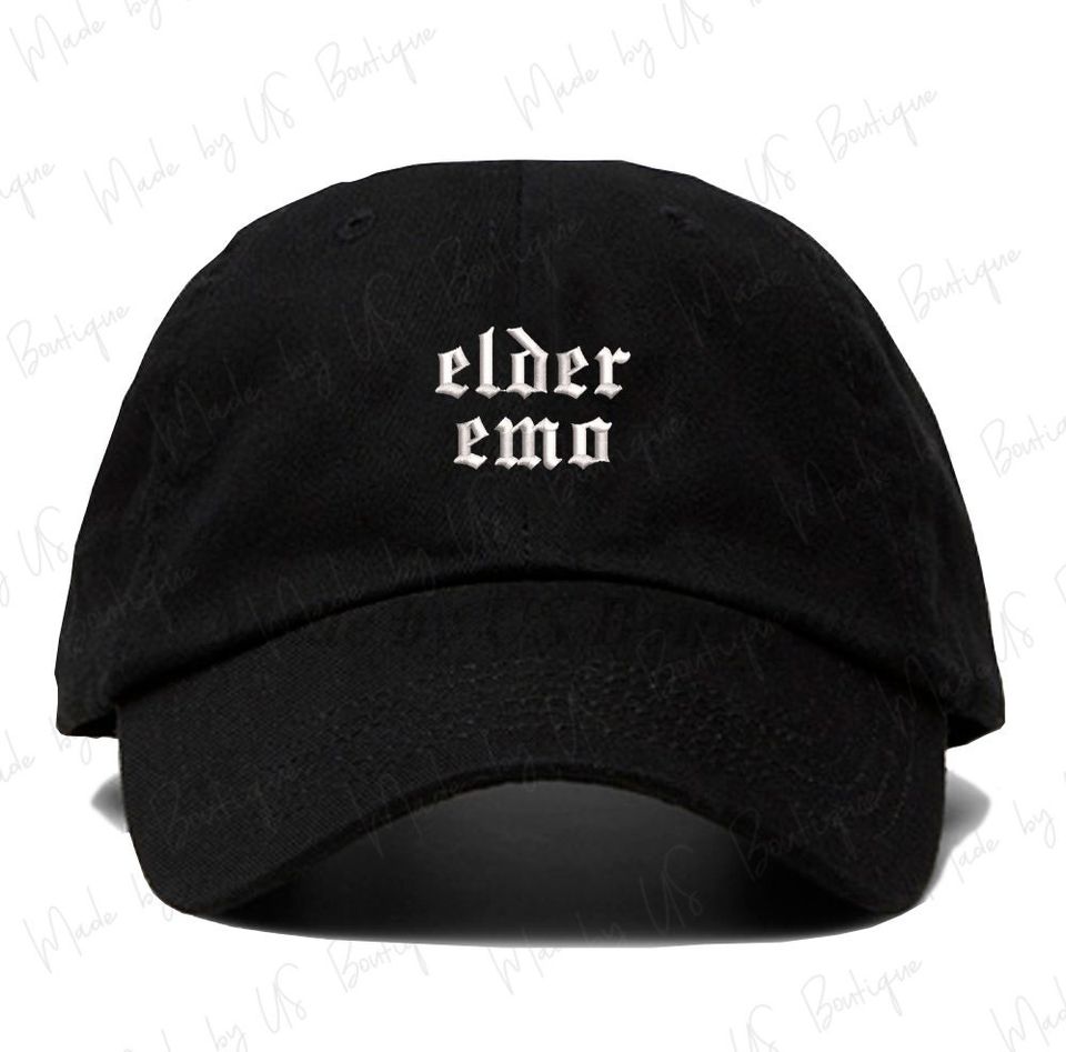 Elder Emo Hat Embroidered Baseball Dad Cap MAGA HAT, Emo Hat, Golfer