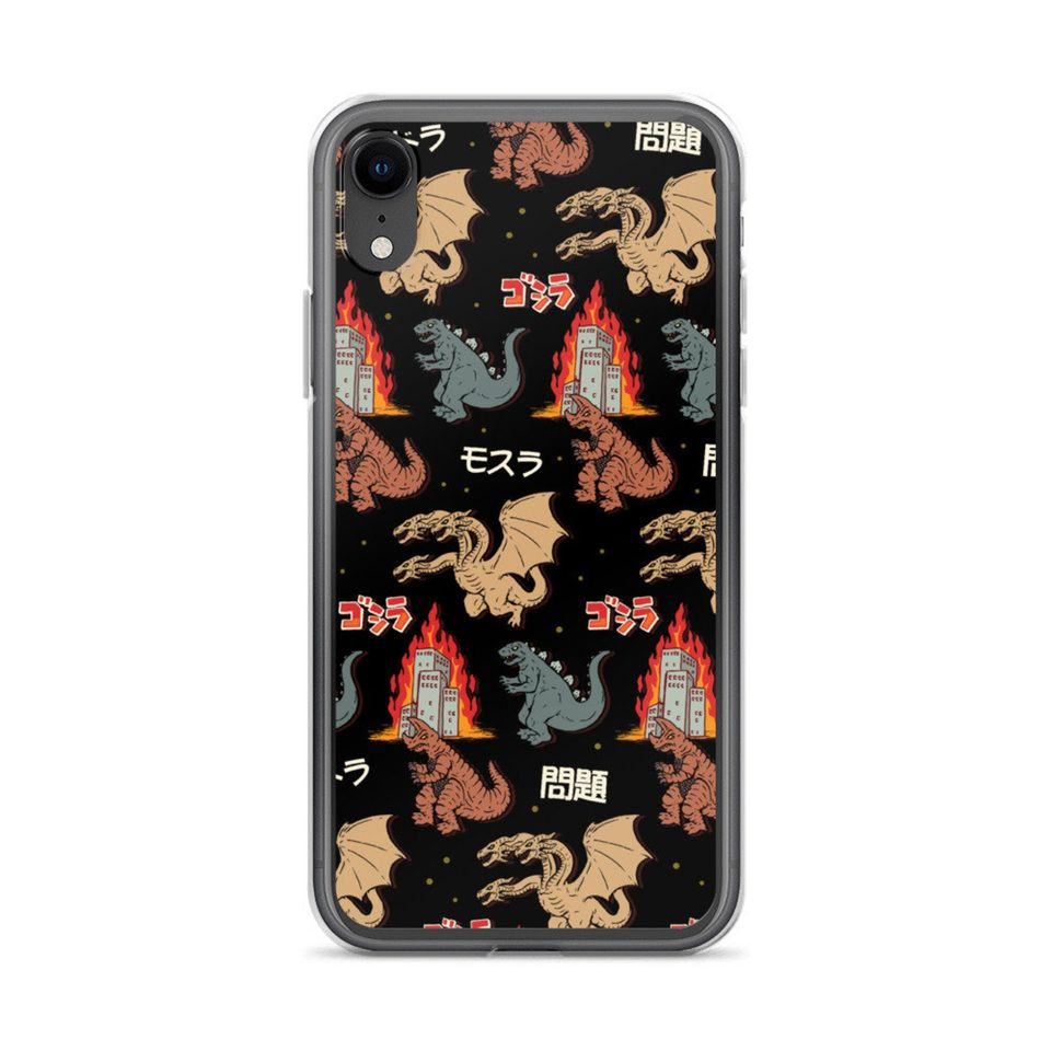 god zilla And Friends Japanese Monsters iPhone Case