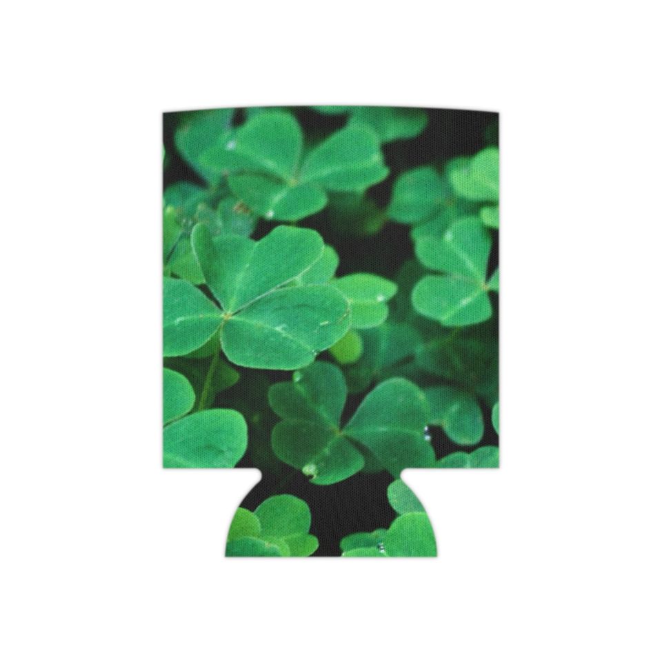Shamrocks Clovers St. Patrick's Day Can Cooler