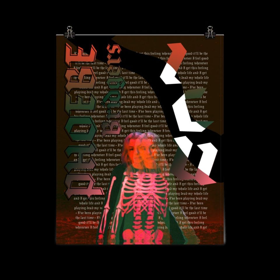 Phoebe Bridgers Poster | Punisher Album Print | Lyric Poster