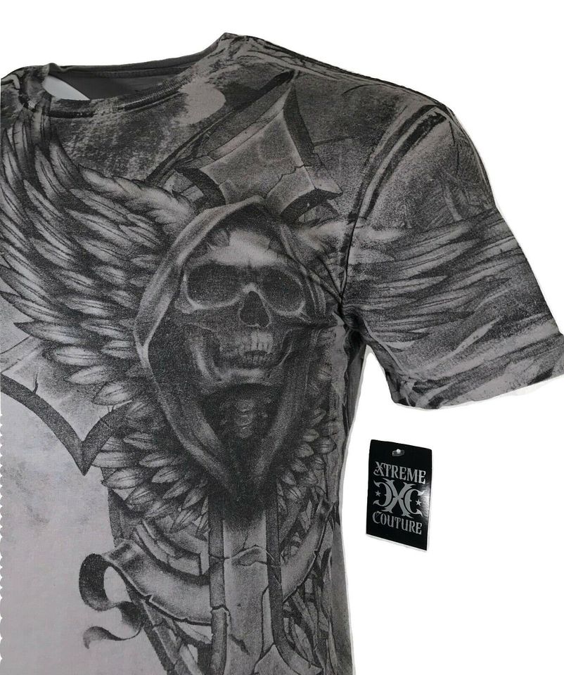 XTREME COUTURE by AFFLICTION Men T-Shirt Last Scream  Biker