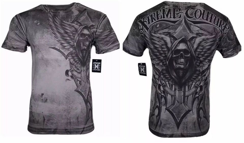 XTREME COUTURE by AFFLICTION Men T-Shirt Last Scream  Biker