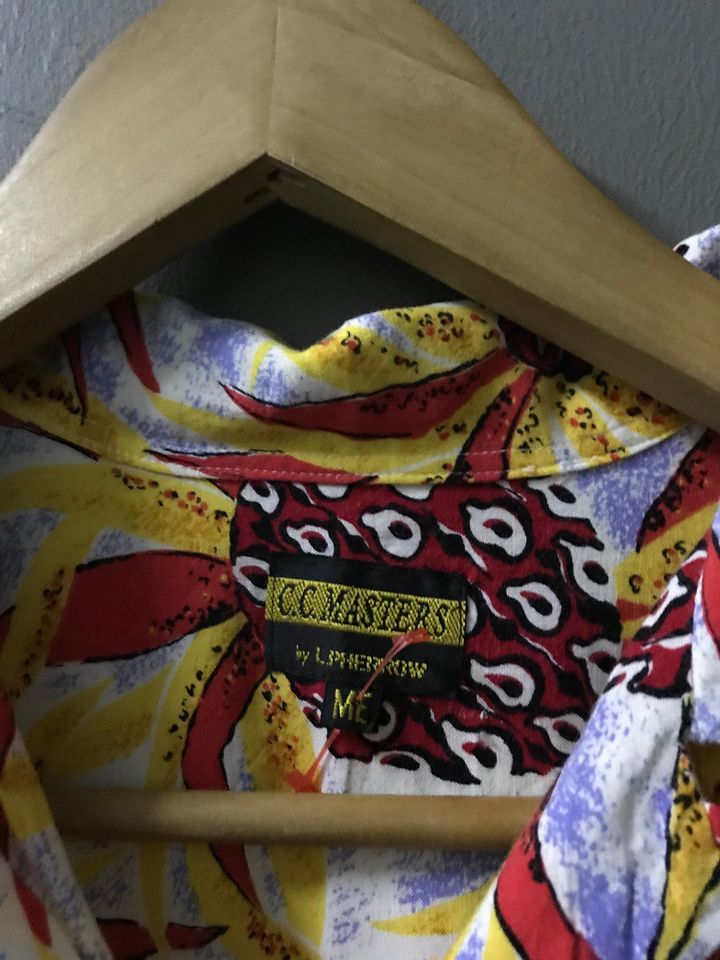 cc master by l pherrow hawaiian rayon shirt japanese brand medium sun surf