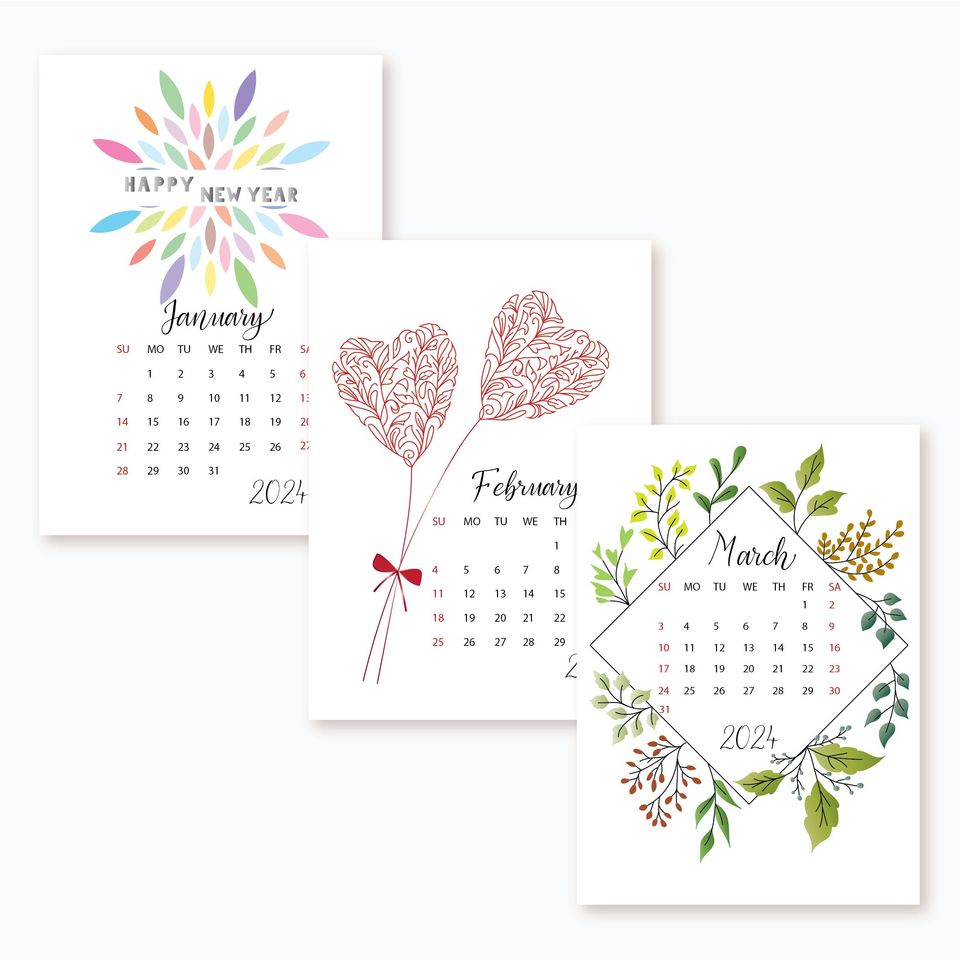 2024 Desk Calendar | Seasonal Academic Year Calendar | Gift for Dad