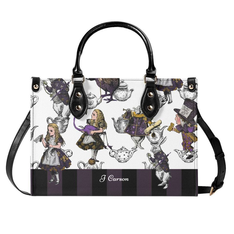 Personalised Alice in Wonderland Handbag / Shoulder Bag