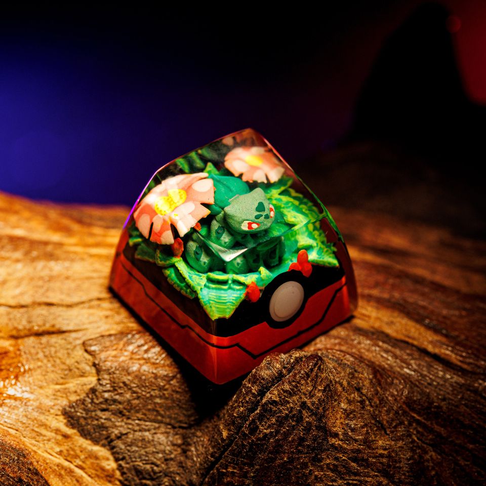 FRIENDLY PKM Artisan Keycap, Spacebar Keycap, Keycap Set, Cute Keycap
