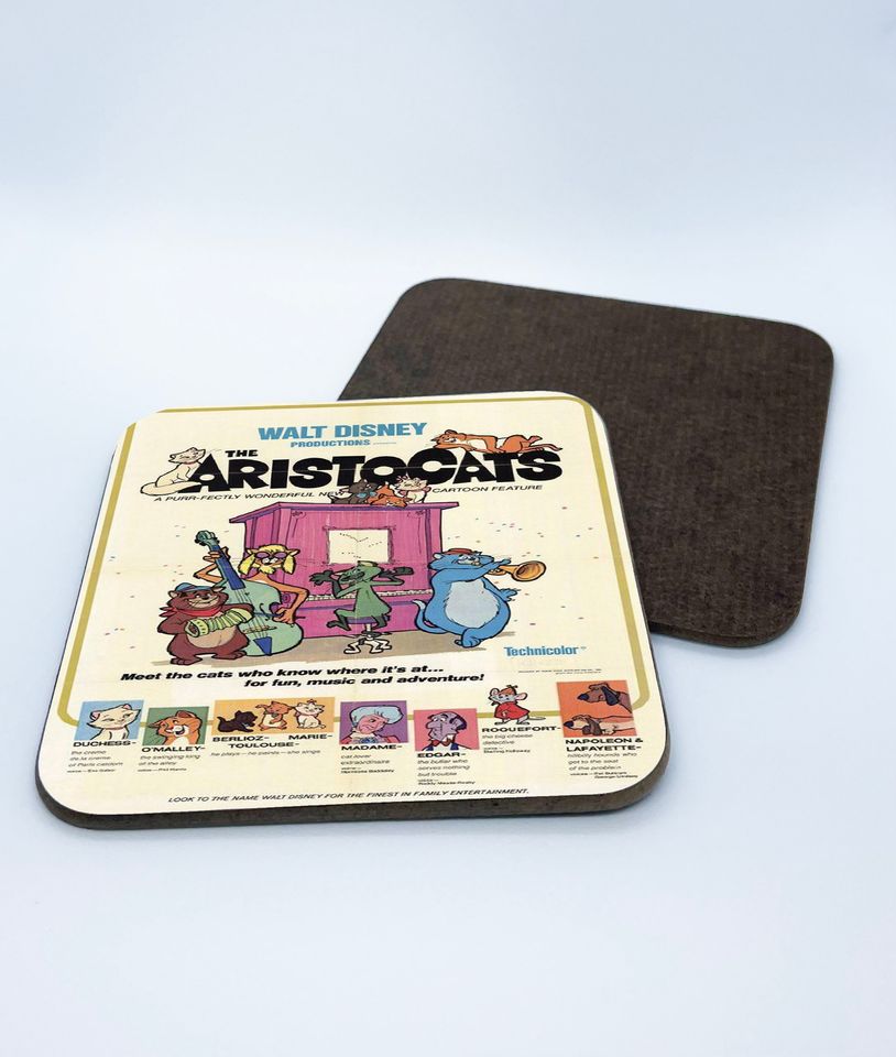 Disney Vintage The Aristocats Coasters