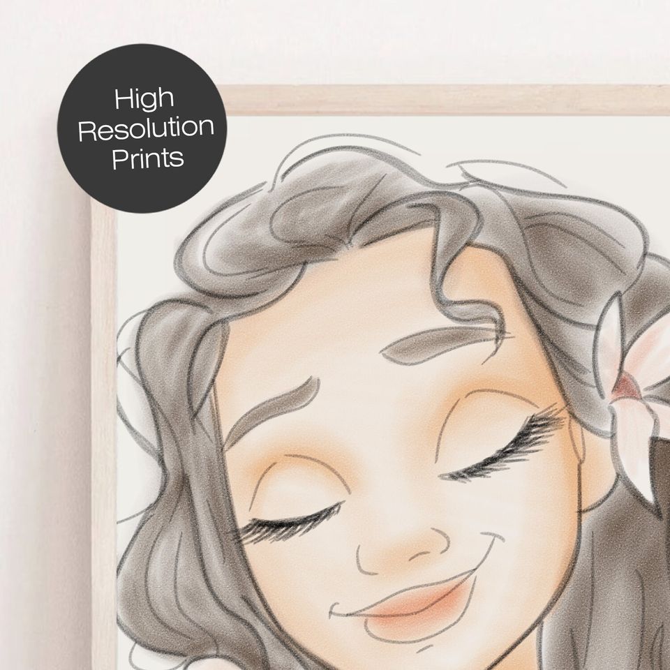 Moana Princess, Disney poster, art decoration