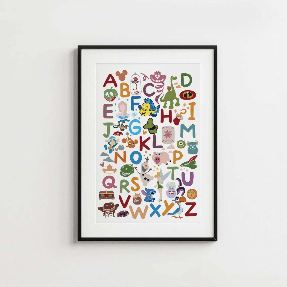Alphabet Premium Matte Vertical Posters