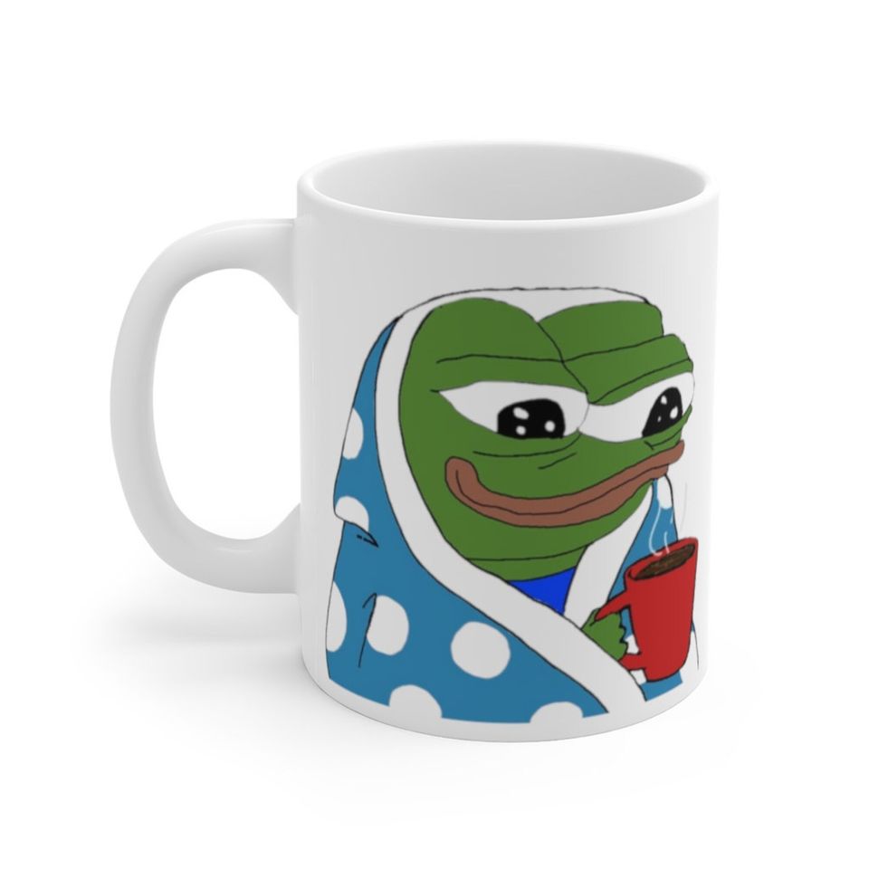 Peepo Cozy Pepe the Frog Mug Peepo Coffee Mug