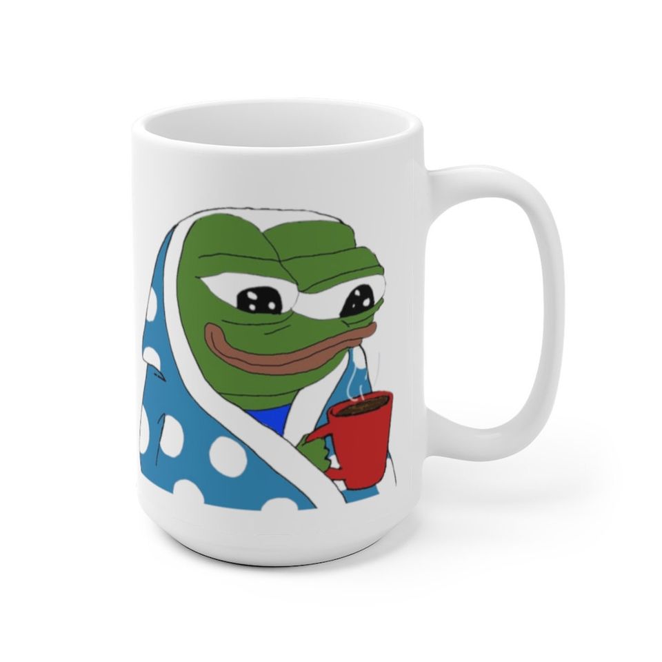 Peepo Cozy Pepe the Frog Mug Peepo Coffee Mug