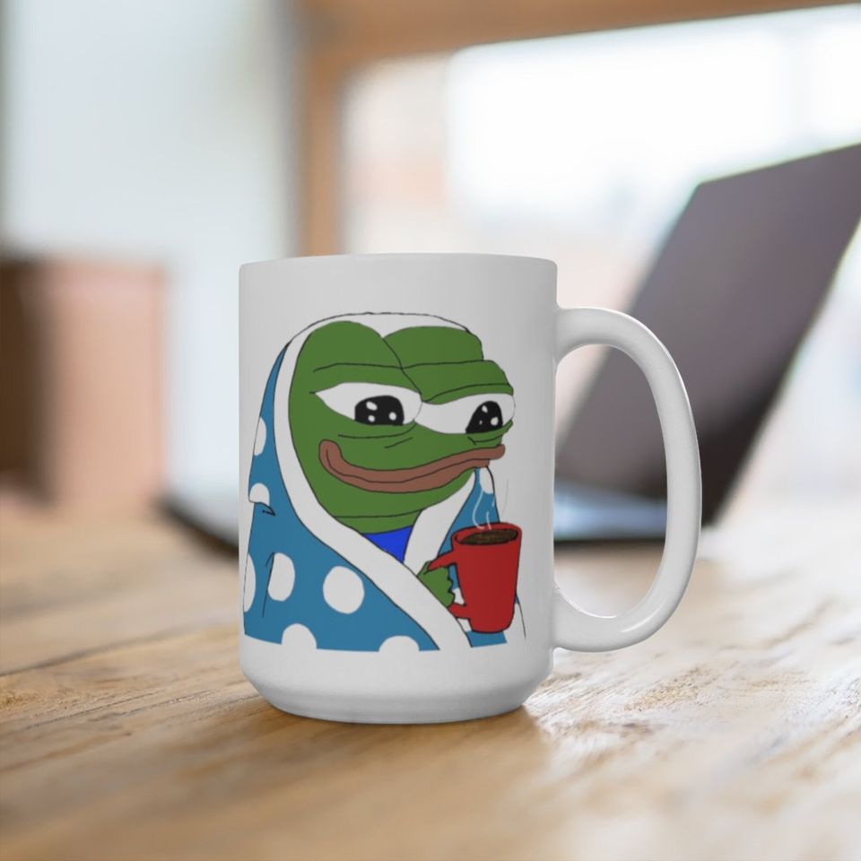Peepo Cozy Pepe the Frog Mug Peepo Coffee Mug