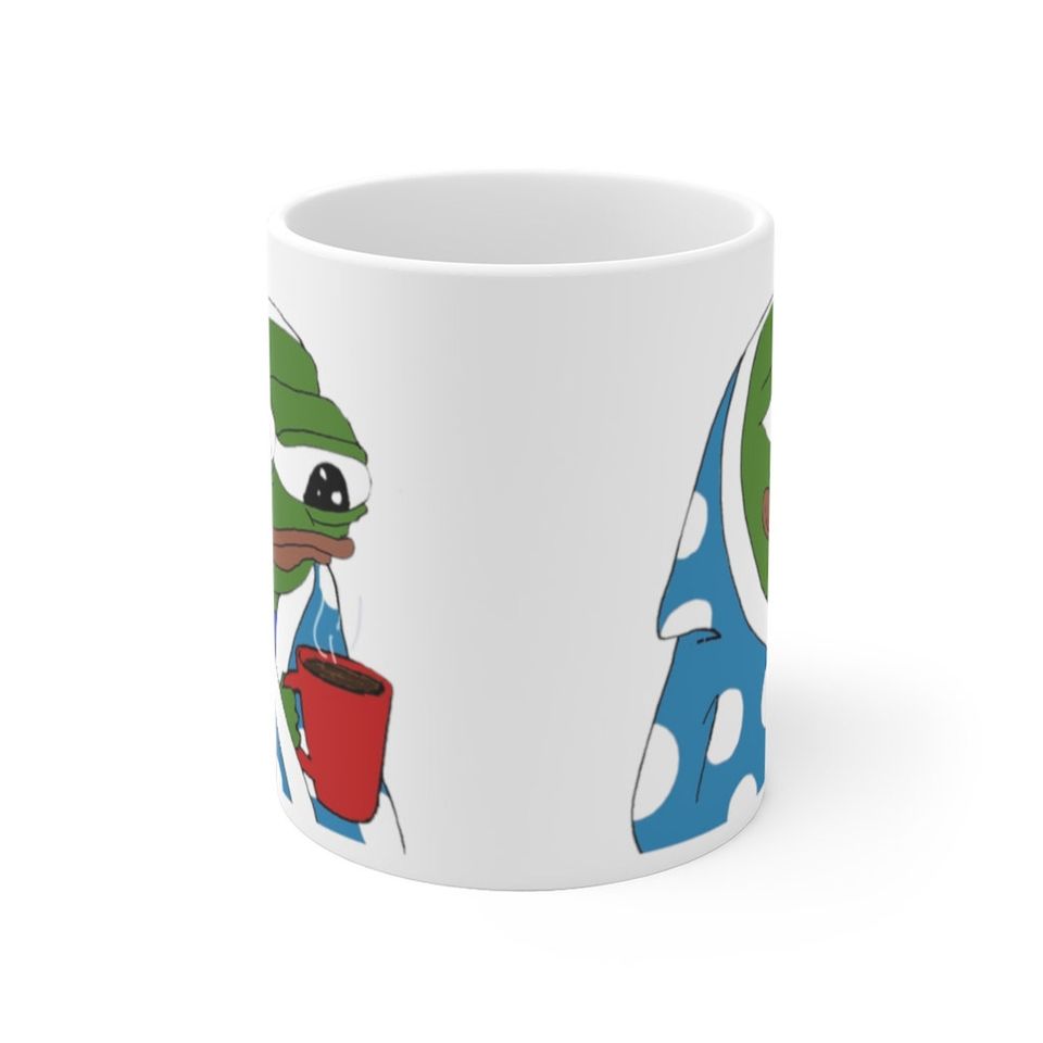 Peepo Cozy Pepe the Frog Mug Peepo Coffee Mug