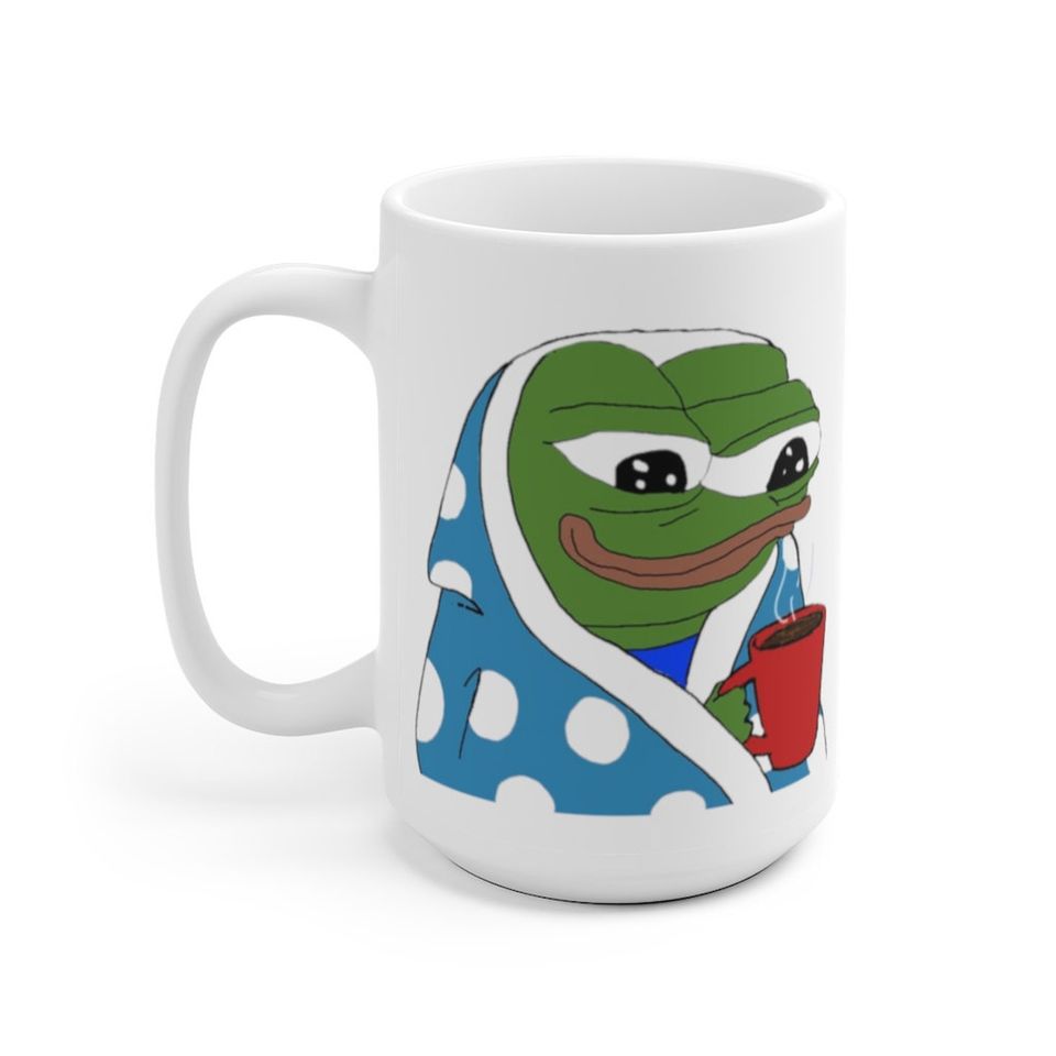 Peepo Cozy Pepe the Frog Mug Peepo Coffee Mug